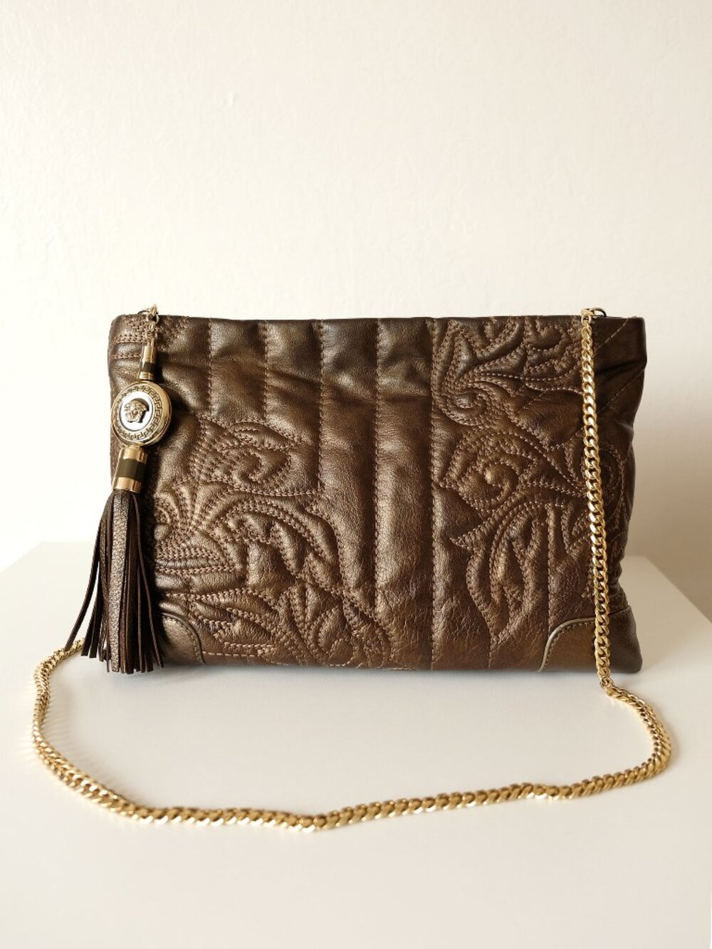 Versace Vanitas Barocco quilted leather shoulder bag